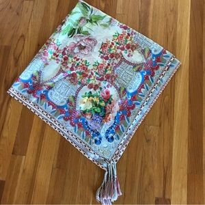 Johnny Was 100% silk scarf NWOT